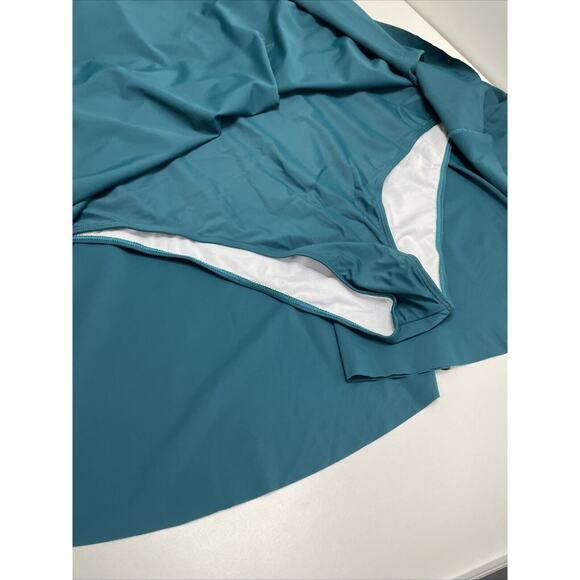 BloomChic 30 Swim Dress Bathing Suit Turquois Halter Top Adjustable Strap NWT - Picture 10 of 12